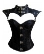 Blue/Black/Pink/Purple Vintage Knight Style Overbust Steampunk Corset