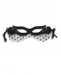 Black Gothic Halloween Mask with Polka Dot Tulle