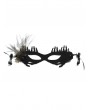 Black Gothic Demon Witch Skeleton Cosplay Eye Mask with Tulle