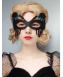 Black Gothic Skeleton Masquerade Costume Half Face Mask