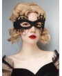 Black Gothic Halloween Masquerade Spider Web Mask