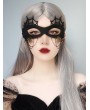 Black Gothic Halloween Masquerade Spider Web Mask