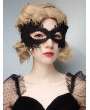 Black and Gold Pendant Fancy Ball Gothic Eye Mask