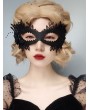 Black Rose Sexy Princess Gothic Half Face Mask