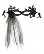 Snake Medusa Black Gothic Sexy Eye Mask with Tulle