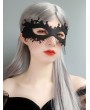 Sexy Girl Black Gothic Half Face Mesh Mask