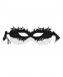 Sexy Girl Black Gothic Half Face Mesh Mask