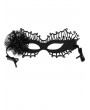 Black Gothic Halloween Party Bead Flower Cosplay Mask