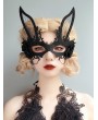 Bunny Girl Black Rose Sexy Gothic Halloween Mask