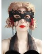 Black Gothic Halloween Spider Tassel Princess Mask