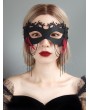 Black Gothic Halloween Spider Tassel Princess Mask