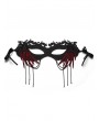 Black Gothic Halloween Spider Tassel Princess Mask