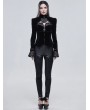 Devil Fashion Black Gothic Victorian Elegant Velvet Party Tail Coat for Women