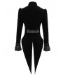 Devil Fashion Black Gothic Victorian Elegant Velvet Party Tail Coat for Women