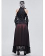 Devil Fashion Black Elegant Gothic Sexy Off-the-Shoulder Long Sleeve Shirt for Women
