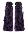 Punk Rave Violet Gothic Punk Cool Girl Hairy Leg Warmer