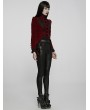 Punk Rave Red Vintage Gothic Lace Velvet Short Coat for Women