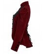 Punk Rave Red Vintage Gothic Lace Velvet Short Coat for Women