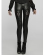 Punk Rave Black Gothic Sexy Hollow-out Lace Applique Daily Leggings for Women