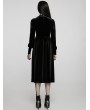 Punk Rave Black Gothic Vintage Lace Collar Velvet Long Sleeve Dress