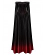 Punk Rave Black and Red Gothic Victorian Off-the-Shoulder Velvet Ball Gown