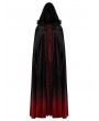 Punk Rave Black and Red Gothic Velvet Gorgeous Long Gradient Cloak for Women