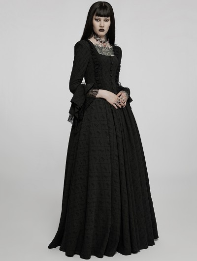 Victorian dress black hotsell