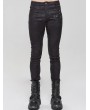 Devil Fashion Black Gothic Punk Pentagram Slim Fit Long Pants for Men