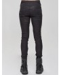 Devil Fashion Black Gothic Punk Pentagram Slim Fit Long Pants for Men