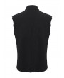 Devil Fashion Black and Red Gothic Punk Unedged Sleeveless Shirt for Men