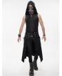 Devil Fashion Black Gothic Punk Rock PU Leather Belt Half Skirt for Men