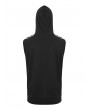 Devil Fashion Black Gothic Punk Skull Sleeveless Hooded Vest Top for Men