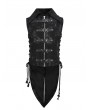 Devil Fashion Black Gothic Punk Multi-Buckles Tail Waistcoat for Men