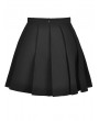 Dark in Love Black Gothic Grunge Punk Pleated Short Skirt