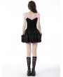 Dark in Love Black Gothic Dolly Frilly Bowknot Mini Petticoat