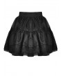 Dark in Love Black Gothic Dolly Frilly Bowknot Mini Petticoat