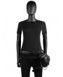 Black Gothic Punk Motorcycle Rivet Outdoor Riding Waist Square Bag