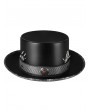 Black Plague Doctor Halloween Magician Costume Bowler Hat