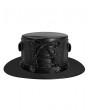 Black PU Leather Deluxe Unisex Halloween Costume Top Hat