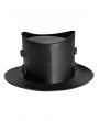 Black Gothic Skull Punk Rivet Wide Brim Halloween Top Hat