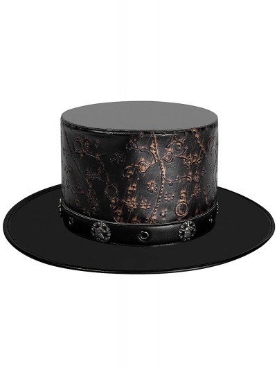 Steampunk Halloween Retro Floral Pattern Plague Doctor Unisex Magician Hat