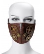 Brown Steampunk Retro Gear Unisex Gothic Face Mask