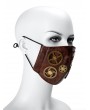 Brown Steampunk Retro Gear Unisex Gothic Face Mask