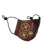 Brown Steampunk Retro Gear Unisex Gothic Face Mask