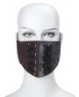 Black and Brown Steampunk Face Mask with Replaceable Filter