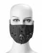 Black Punk Rock Rivet Skull PU Leather Unisex Gothic Mask