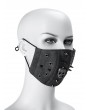 Black Punk Rock Rivet Skull PU Leather Unisex Gothic Mask