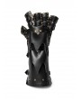 Black Steampunk Robot Arm Halloween Party PU Leather Gloves