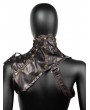 Brown and Gold Fashion Zipper Gothic Steampunk Shoulder Shrug