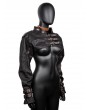 Black Gothic Steampunk Vintage Costume Bolero Shrug Jacket